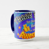 Het ultieme 'Bedankt dat je geweldig bent' cadeau Mok (Voorkant links)
