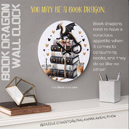 Het ultieme boek Dragon Wall Clock Grote Klok