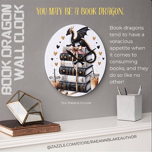 Het ultieme boek Dragon Wall Clock Grote Klok