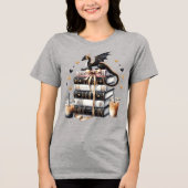 Het ultieme boekendrak tri-blend shirt (Voorkant)