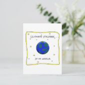 Het ultieme Frisbee is mijn wereld Briefkaart (Staand voorkant)