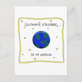 Het ultieme Frisbee is mijn wereld Briefkaart