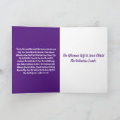 Het ultieme kerstgeschenk is het Lam van God Kaart (Binnen)