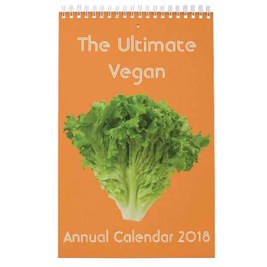 Het ultieme Vegan-jaarrooster 2018 Kalender (Hoes)