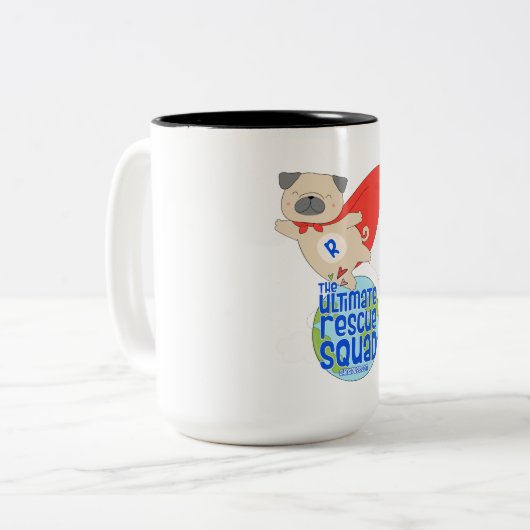 Het Ultimate Rescue Squad Tweekleurige Koffiemok (Voorkant links)