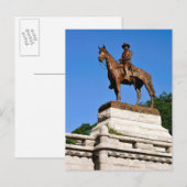 Het Ulysses S. Grant-standbeeld op de subsidie Briefkaart (Voorkant / Achterkant)