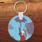 Het Umbrella Girl Sleutelhanger (Voorkant)