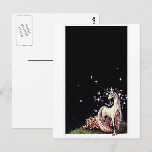 Het Unicorn-Briefkaart Briefkaart (Voorkant / Achterkant)