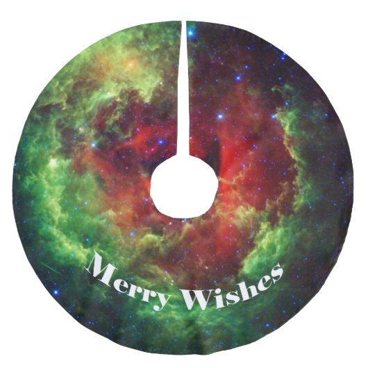 Het Unicorns Roos Rosette Nebula Kerstboom Rok (Voorkant)