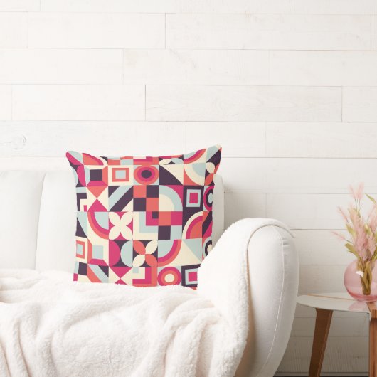 Het unieke abstracte vormpatroonontwerp. kussen (Bank)