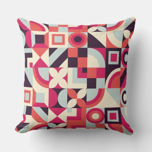 Het unieke abstracte vormpatroonontwerp. kussen (Voorkant)