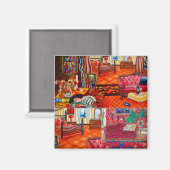 Het unieke kleurrijke huisontwerp in Matisse's ver Magneet (Voorkant / Achterkant)