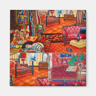 Het unieke kleurrijke huisontwerp in Matisse's ver Magneet