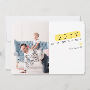 Het unieke Nieuwjaar van Editable van de Kleur Feestdagenkaart