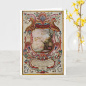 Het unieke Schitterende Middeleeuwse Wenskaart van Kaart (Gele Bloem)