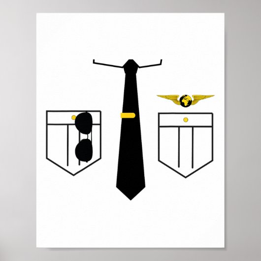 Het uniform van de piloot Halloween kostuum Poster (Voorkant)