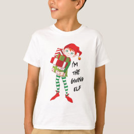 Het Unisex Holiday Elf T-shirt van Elf Basic Kind 