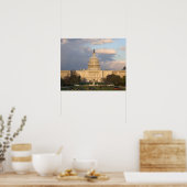 Het United States Capitol Building in Poster (Keuken)