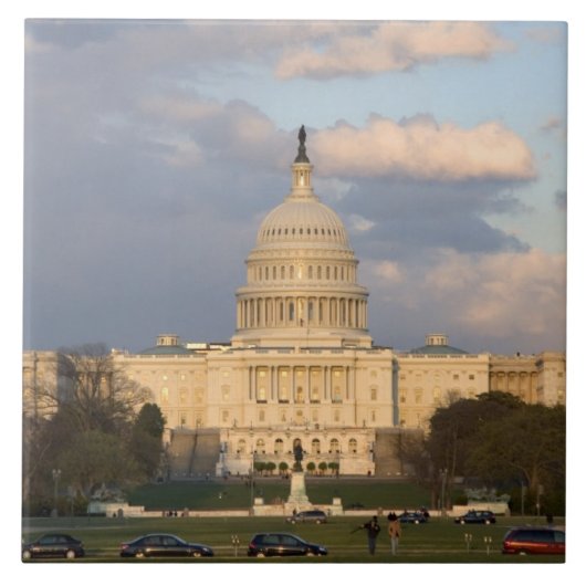 Het United States Capitol Building in Tegeltje (Voorkant)