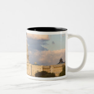 Het United States Capitol Building in Tweekleurige Koffiemok