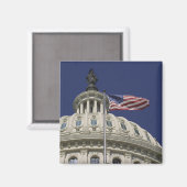 Het United States Capitol, Washington, DC Magneet (Voorkant / Achterkant)