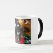 Het universeel bewustzijn is een keihard Kat Magische Mok (Voorkant rechts)