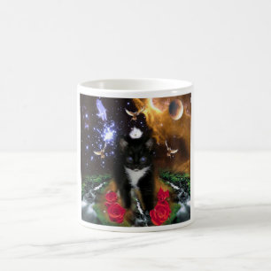 Het universeel bewustzijn is een keihard Kat Magische Mok