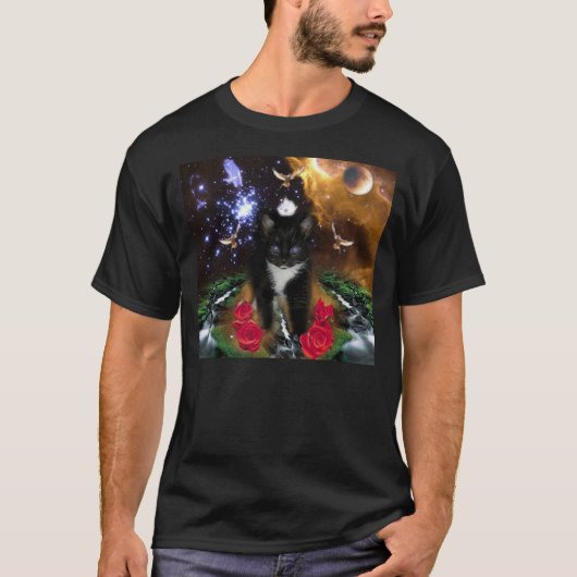 Het universeel bewustzijn is een keihard Kat T-shirt (Voorkant)