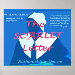 Het universele thema Scarlet Letter Poster