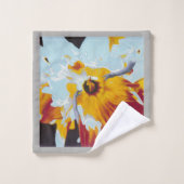 "Het universum als een Daffodil"-handdoekset Bad Handdoek (Wasdoekje)