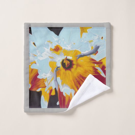 "Het universum als een Daffodil"-handdoekset Bad Handdoek (Wasdoekje)