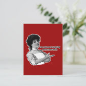 Het universum als je achter je rug lacht briefkaart (Staand voorkant)