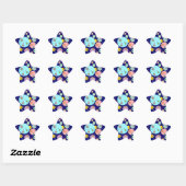 Het universum B2 Ster Sticker (Vel)