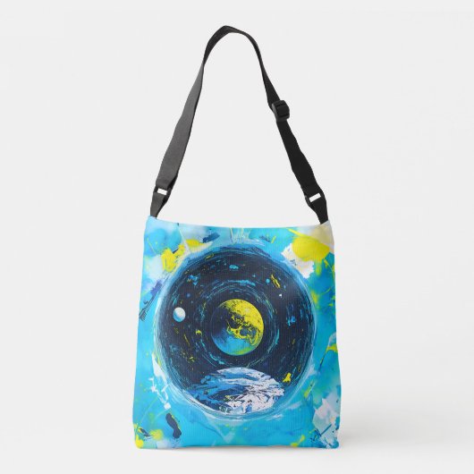 het universum crossbody tas (Achterkant)