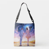 het universum crossbody tas (Achterkant)