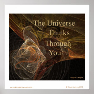 Het universum door jou poster
