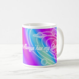Het universum heeft altijd mijn rug koffiemok