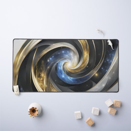 Het universum in een Abstracte spiraal Bureaumat (Kindertafel)