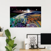Het universum in een oogopslag poster (Thuiskantoor)
