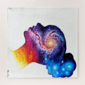 Het universum in haar hoofd legpuzzel (Horizontaal)
