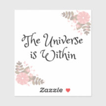 Het universum is binnen 4 "x4" sticker