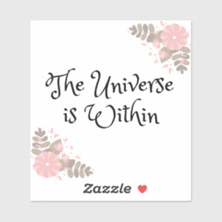 Het universum is binnen 4 "x4" sticker