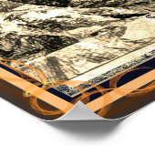 Het universum is een Poster met boomsepia (Hoek)