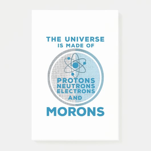 Het universum is gemaakt van moronen post-it® notes (Voorkant)