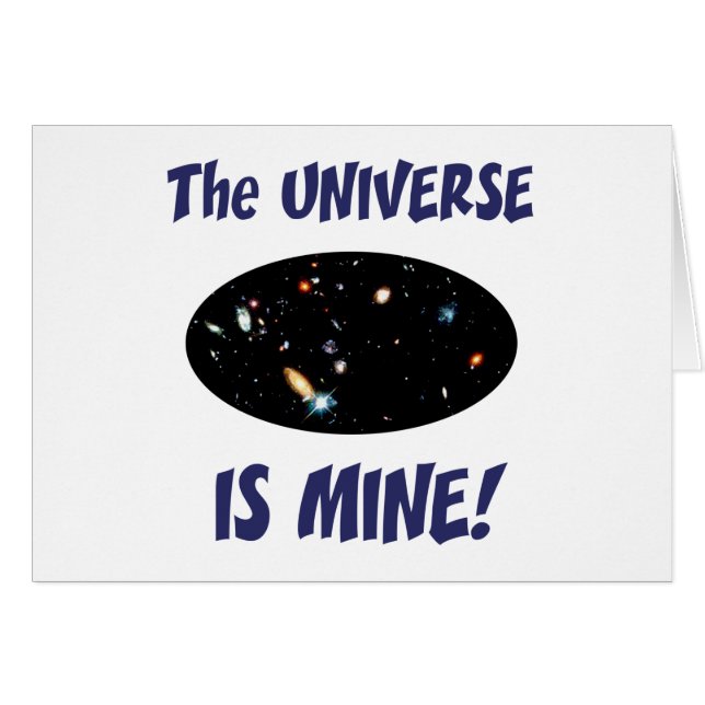 Het universum is mijn (Voorkant Horizontaal)