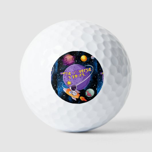 HET UNIVERSUM IS VAN JOU GOLFBALLEN (Voorkant)