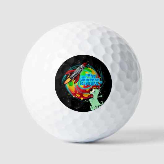 HET UNIVERSUM IS VAN JOU GOLFBALLEN (Voorkant)