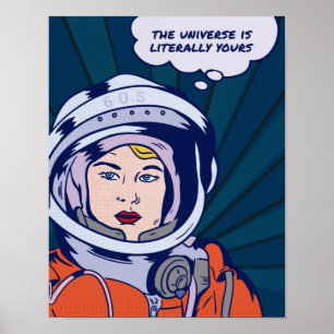 Het universum is van jou inspirerend poster