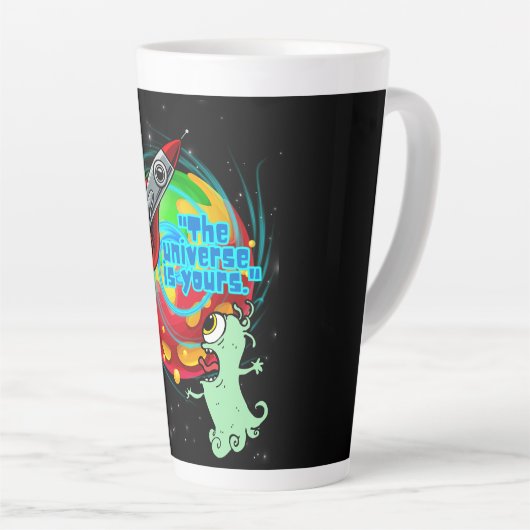 HET UNIVERSUM IS VAN JOU LATTE MOK (Rechterhoek)