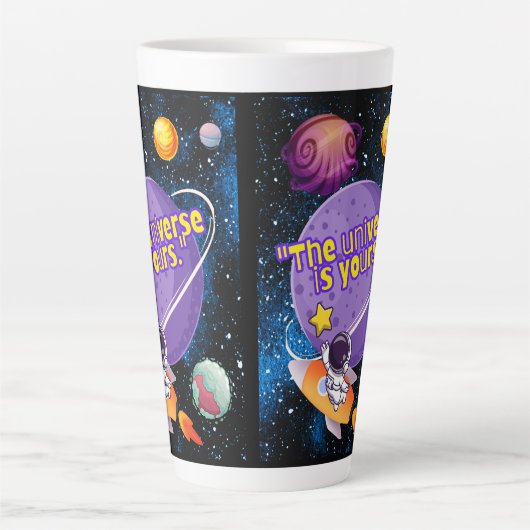 HET UNIVERSUM IS VAN JOU LATTE MOK (Voorkant)